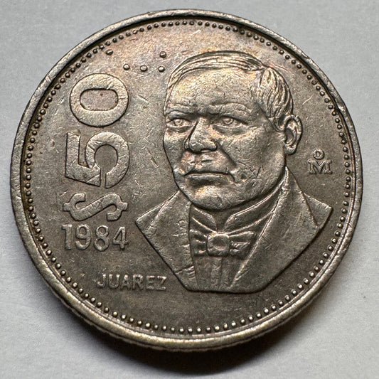 1984 Mexico 50 Pesos - Beautiful Coin - #A-055