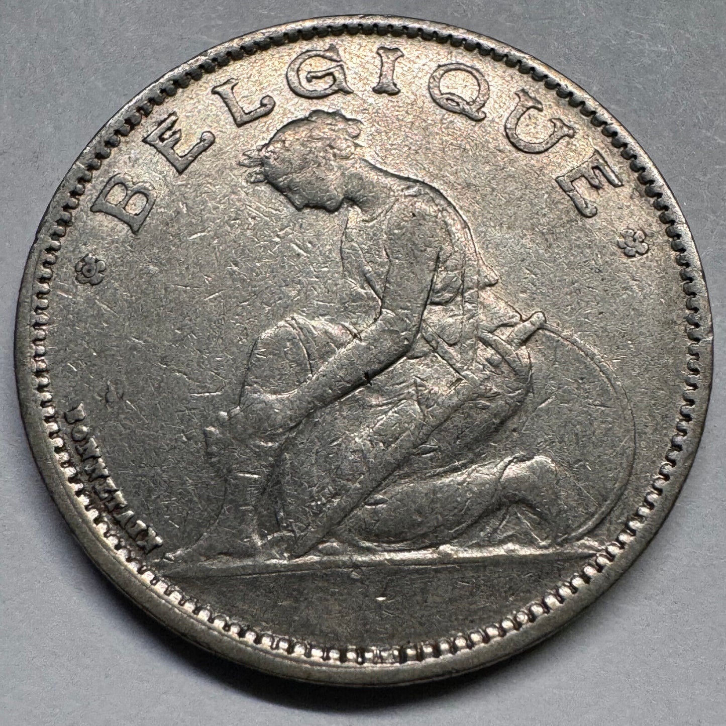 1922 Belgium 1 Franc - Beautiful Coin - #A-042