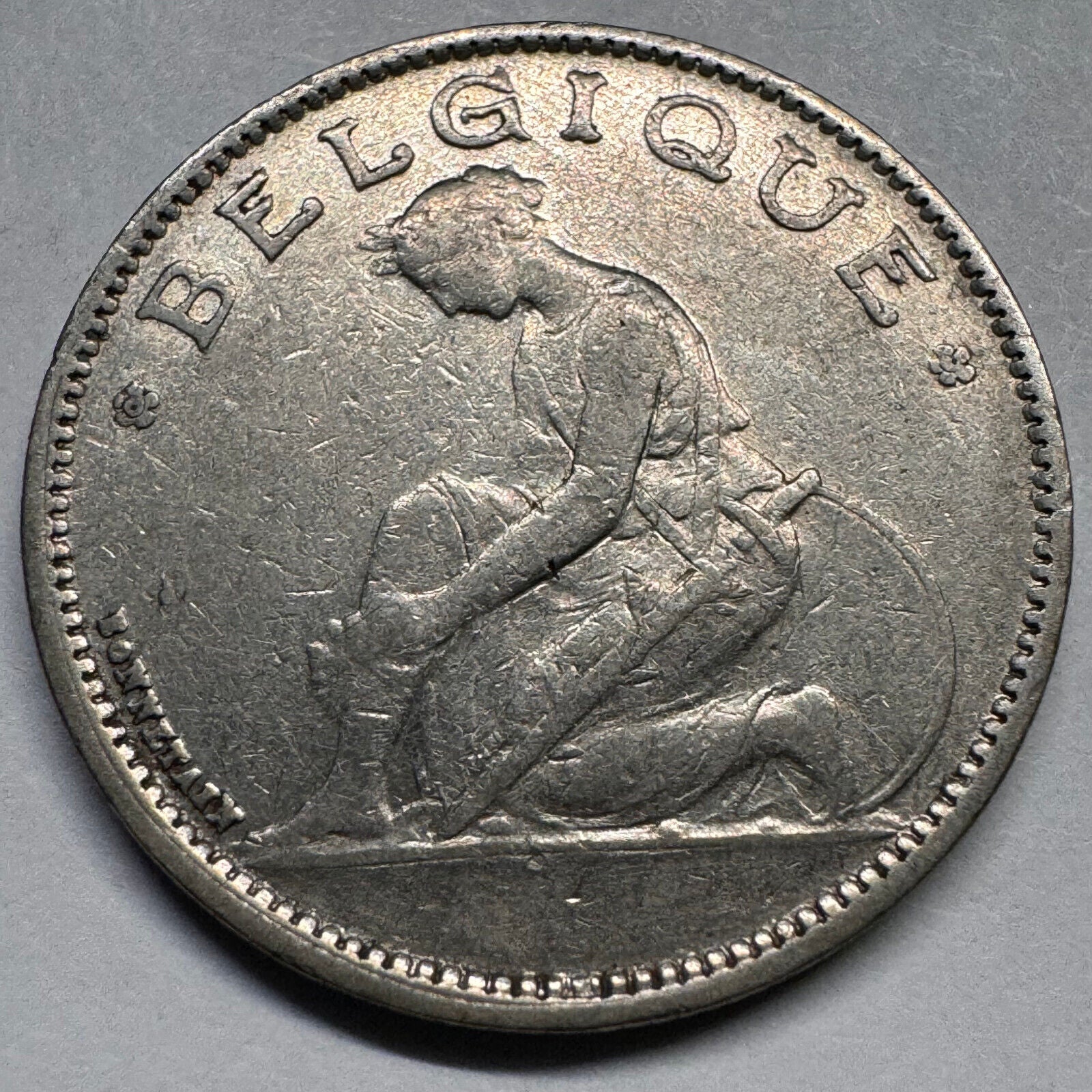 1922 Belgium 1 Franc - Beautiful Coin - #A-042