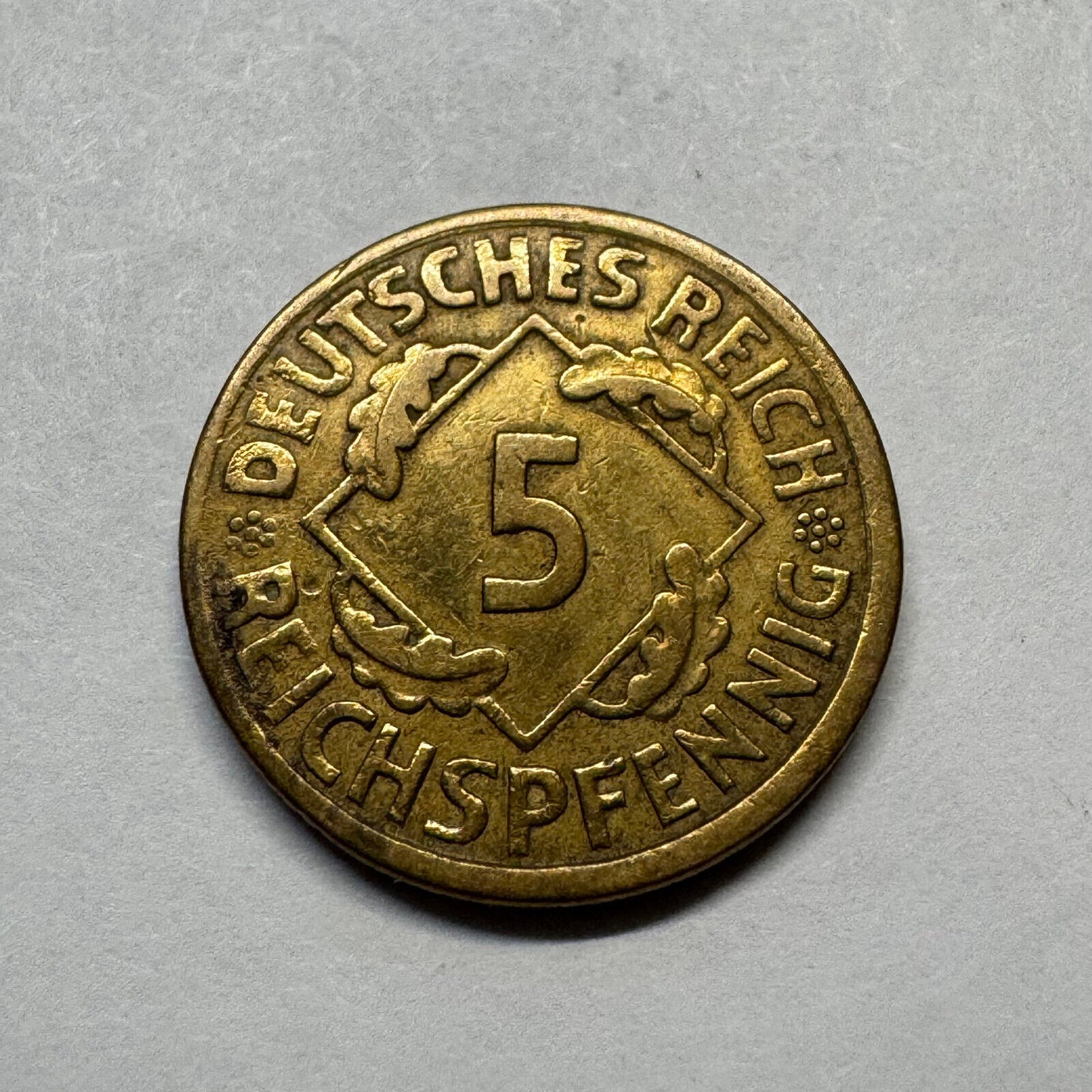 1925 Germany 5 Reichspfennig - Beautiful Coin - #B-017