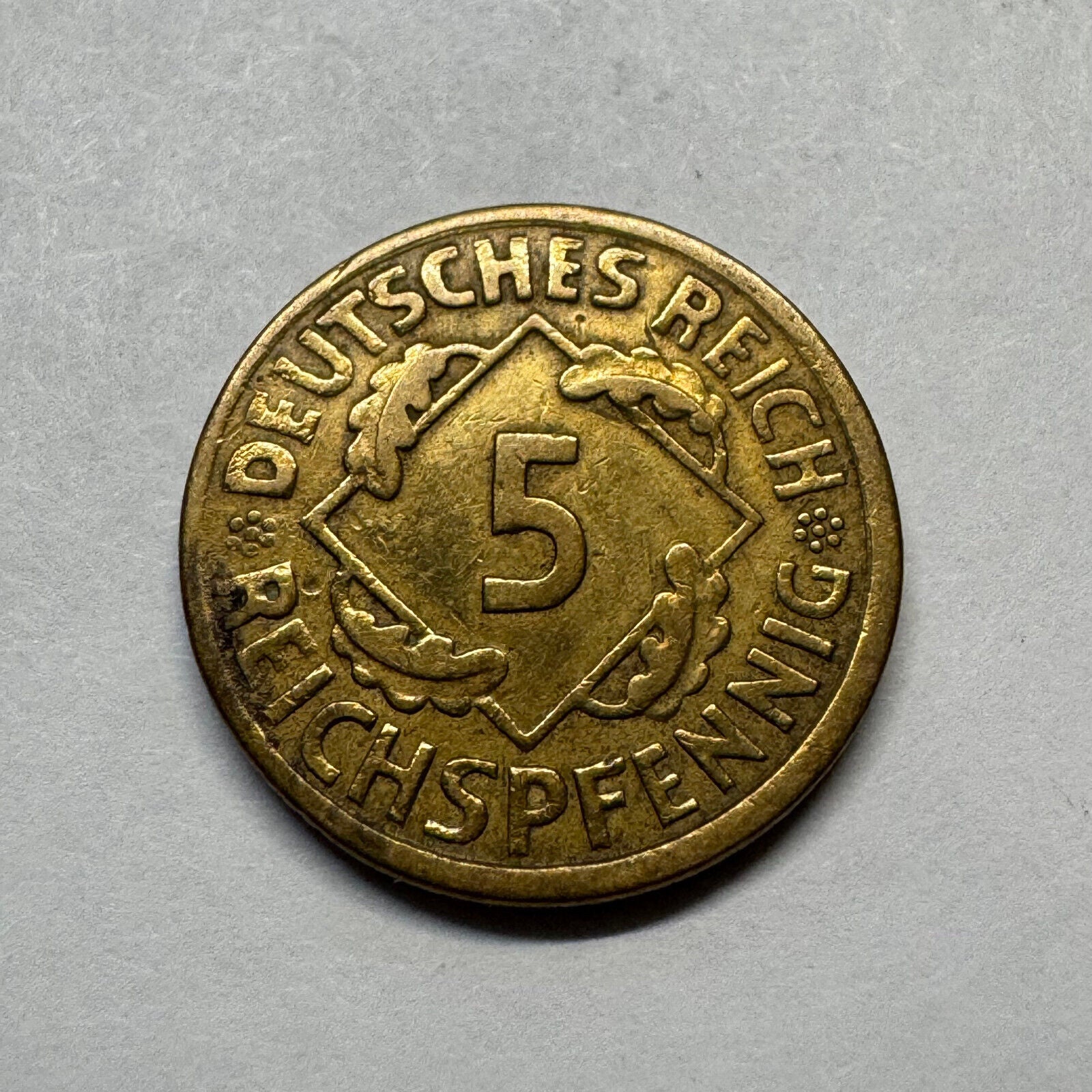 1925 Germany 5 Reichspfennig - Beautiful Coin - #B-017