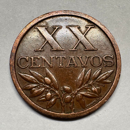 1969 Portugal 20 Centavos - Beautiful Coin - #A-031