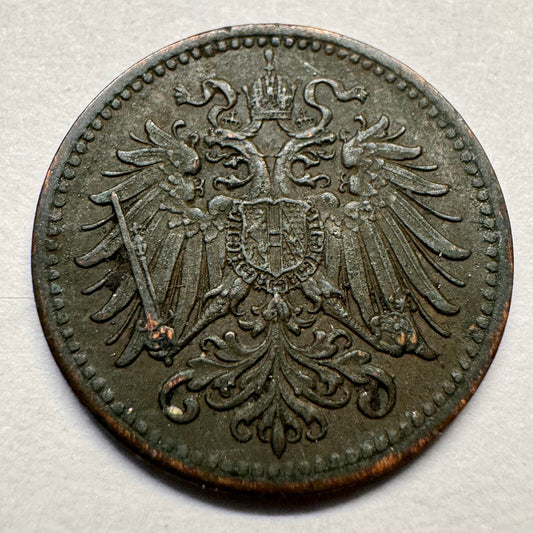 1913 Austria 1 Heller - Beautiful Coin - #A-055