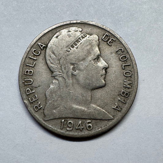 1946 Colombia 5 Centavos - Beautiful Coin - #B-034