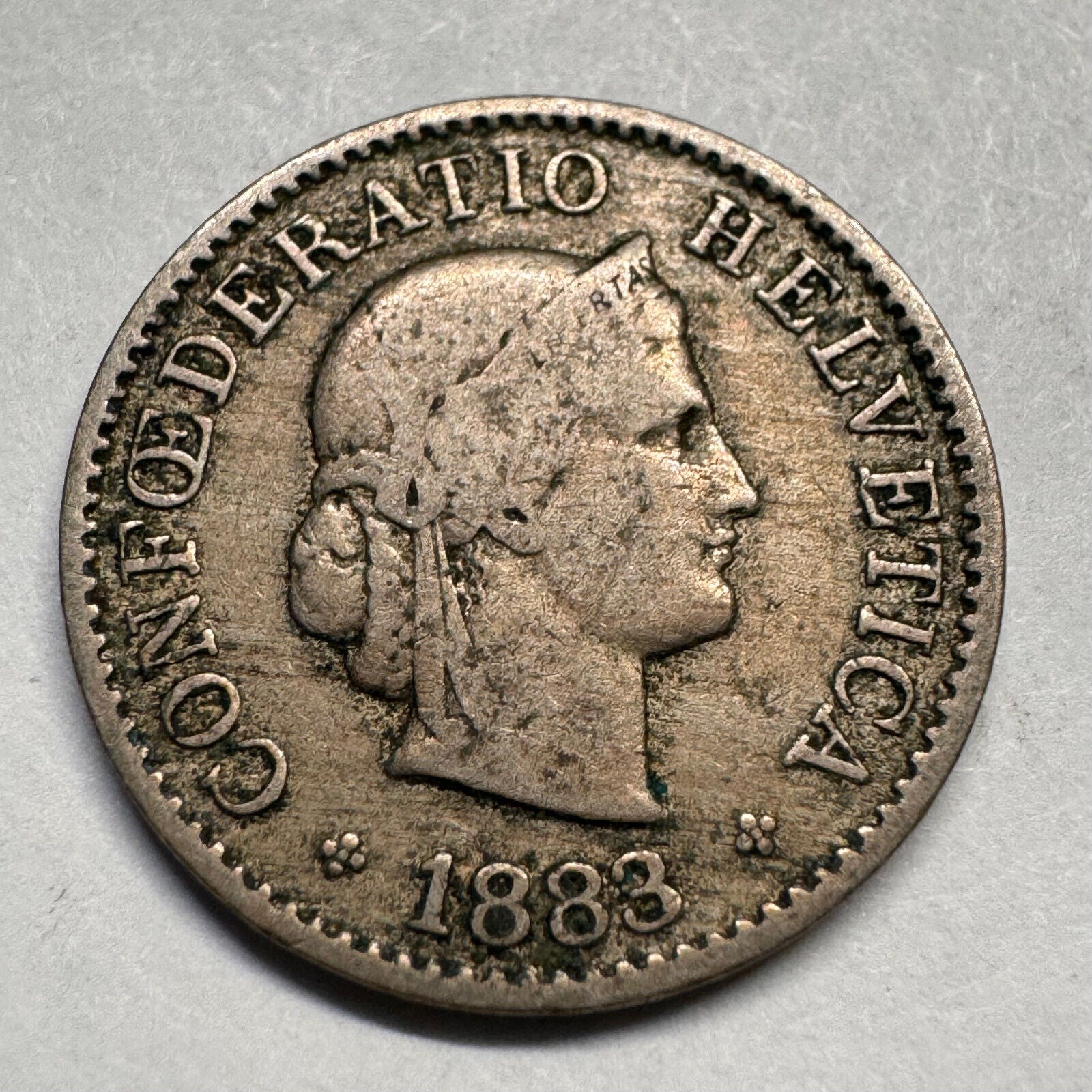 1883 Switzerland 5 Rappen - Beautiful Coin - #A-042