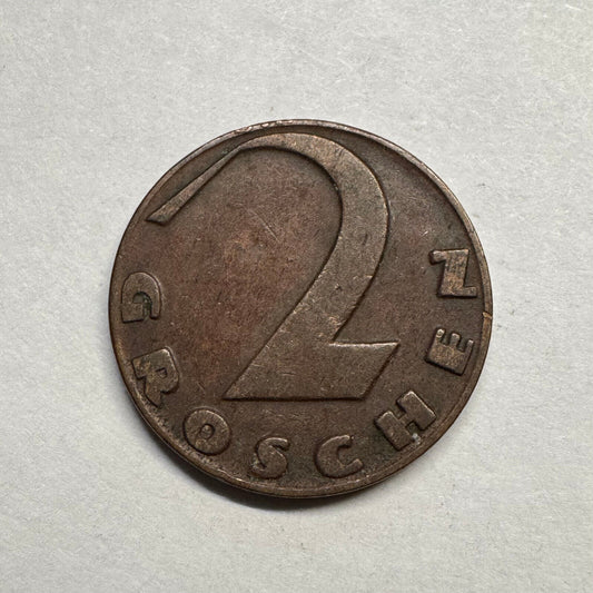 1929 Austria 2 Groschen - Beautiful Coin - #B-016