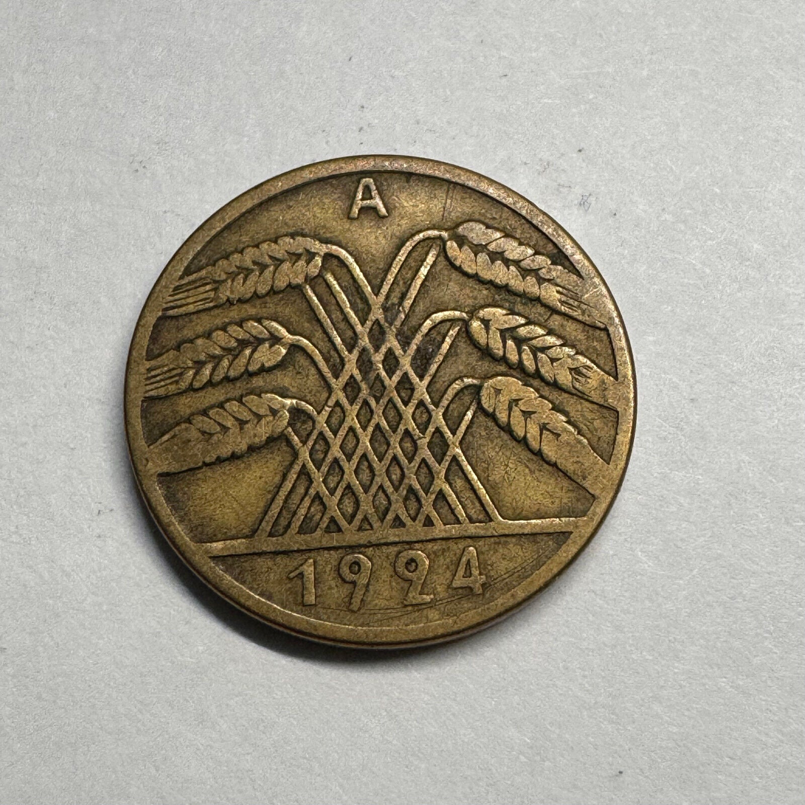1924 Germany 10 Rentenpfennig - Beautiful Coin - #B-011