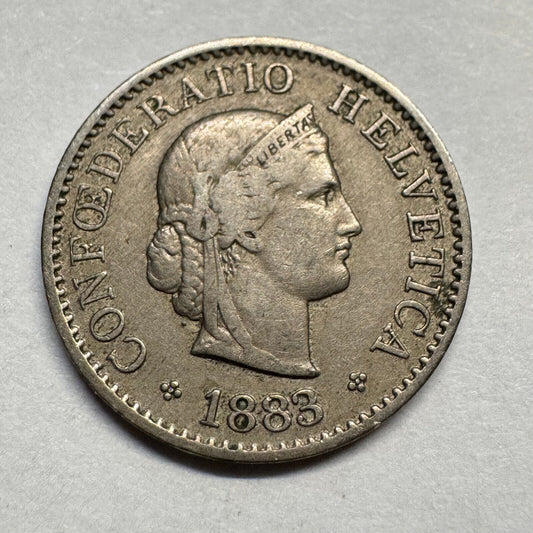 1883 Switzerland 5 Rappen - Beautiful Coin - #A-071