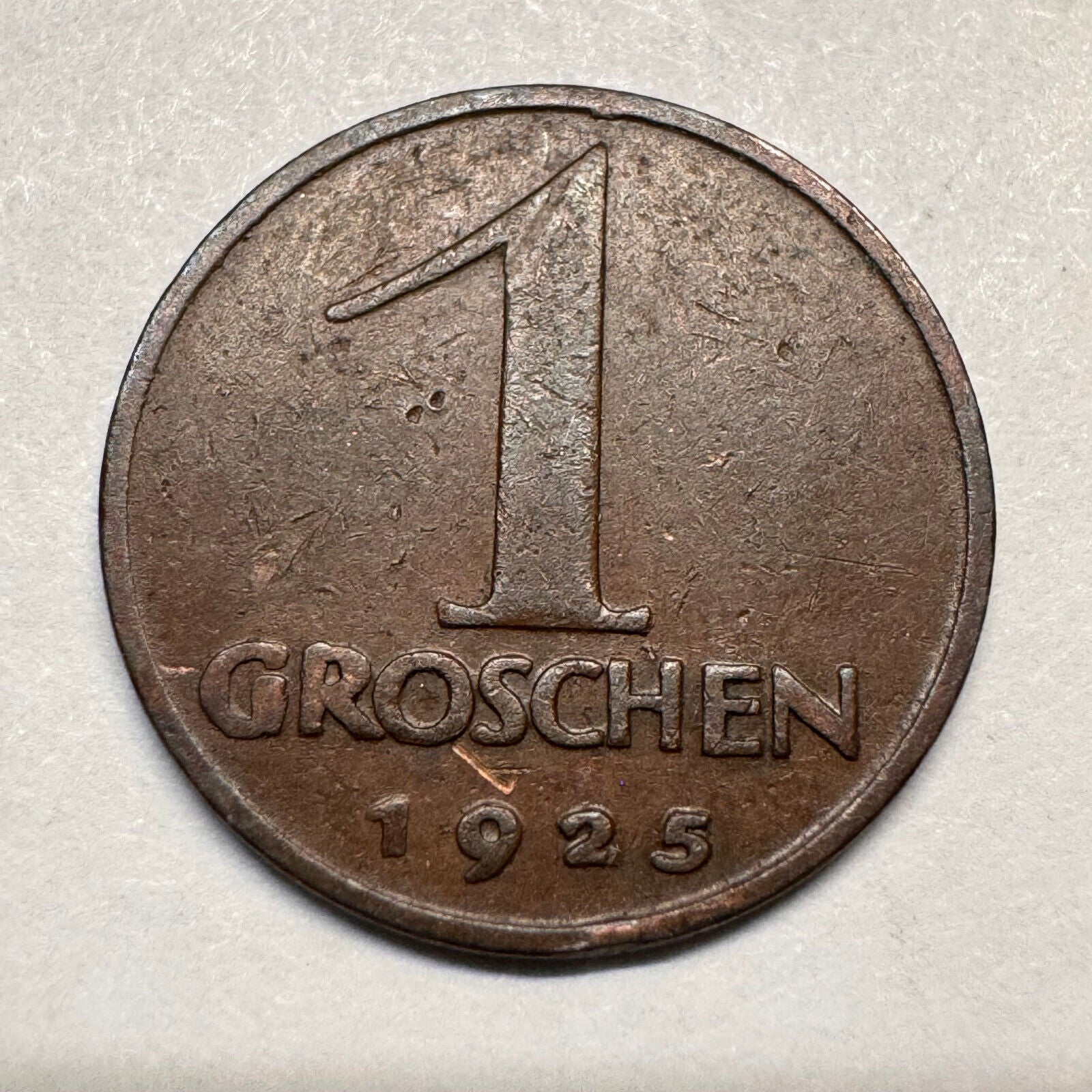 1925 Austria 1 Groschen - Beautiful Coin - #A-014