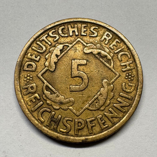 1936 Germany 5 Reichspfennig - Beautiful Coin - #B-055
