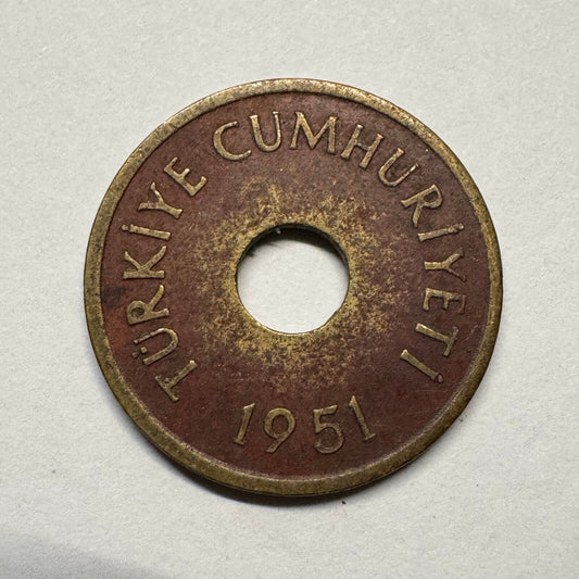 1951 Turkey 1 Kurus - Beautiful Coin - #B-038