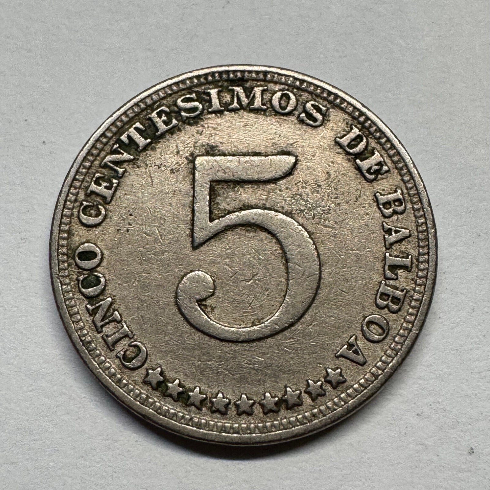 1932 Panama 5 Centesimos - Beautiful Coin - #B-043