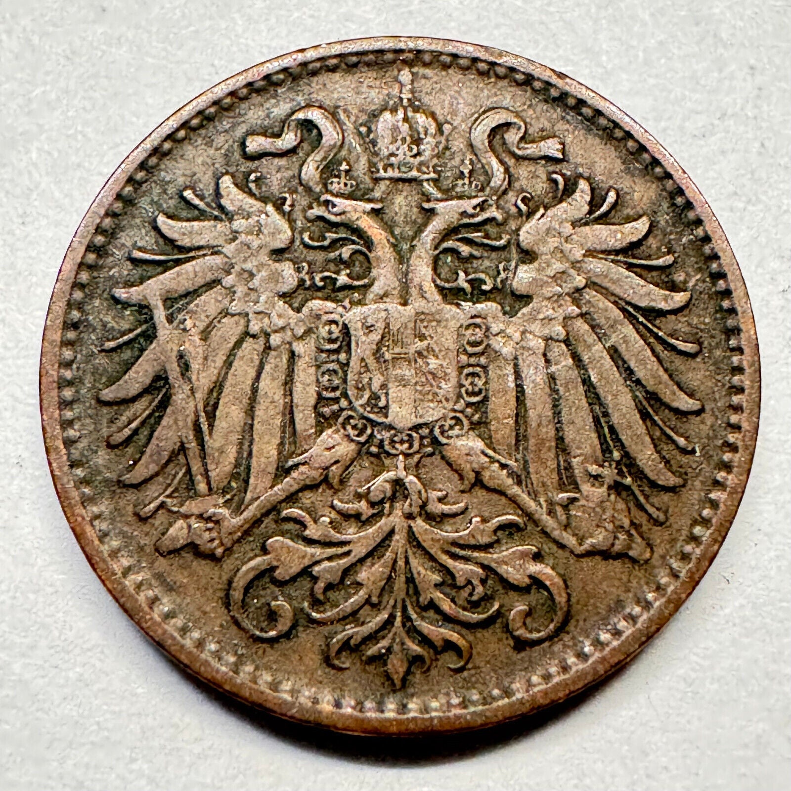 1894 Austria 2 Heller - Beautiful Coin - #A-015