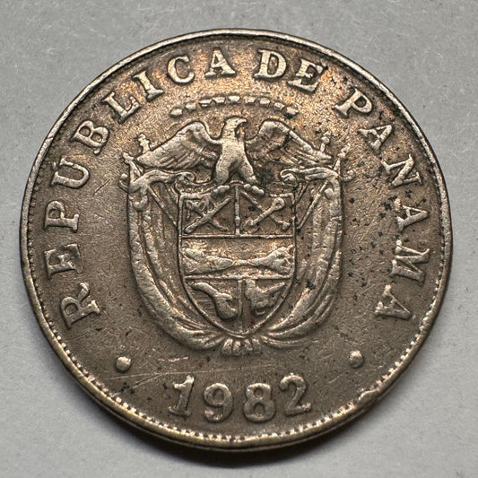 1982 Panama 5 Centesimos - Beautiful Coin - #A-058