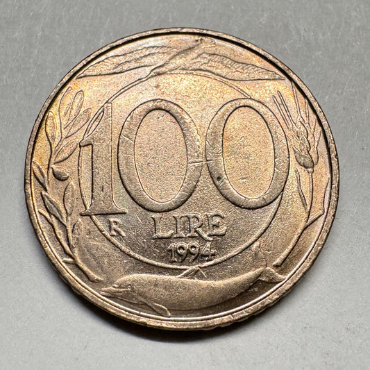 1994 Italy 100 Lire - Beautiful Coin - #A-016