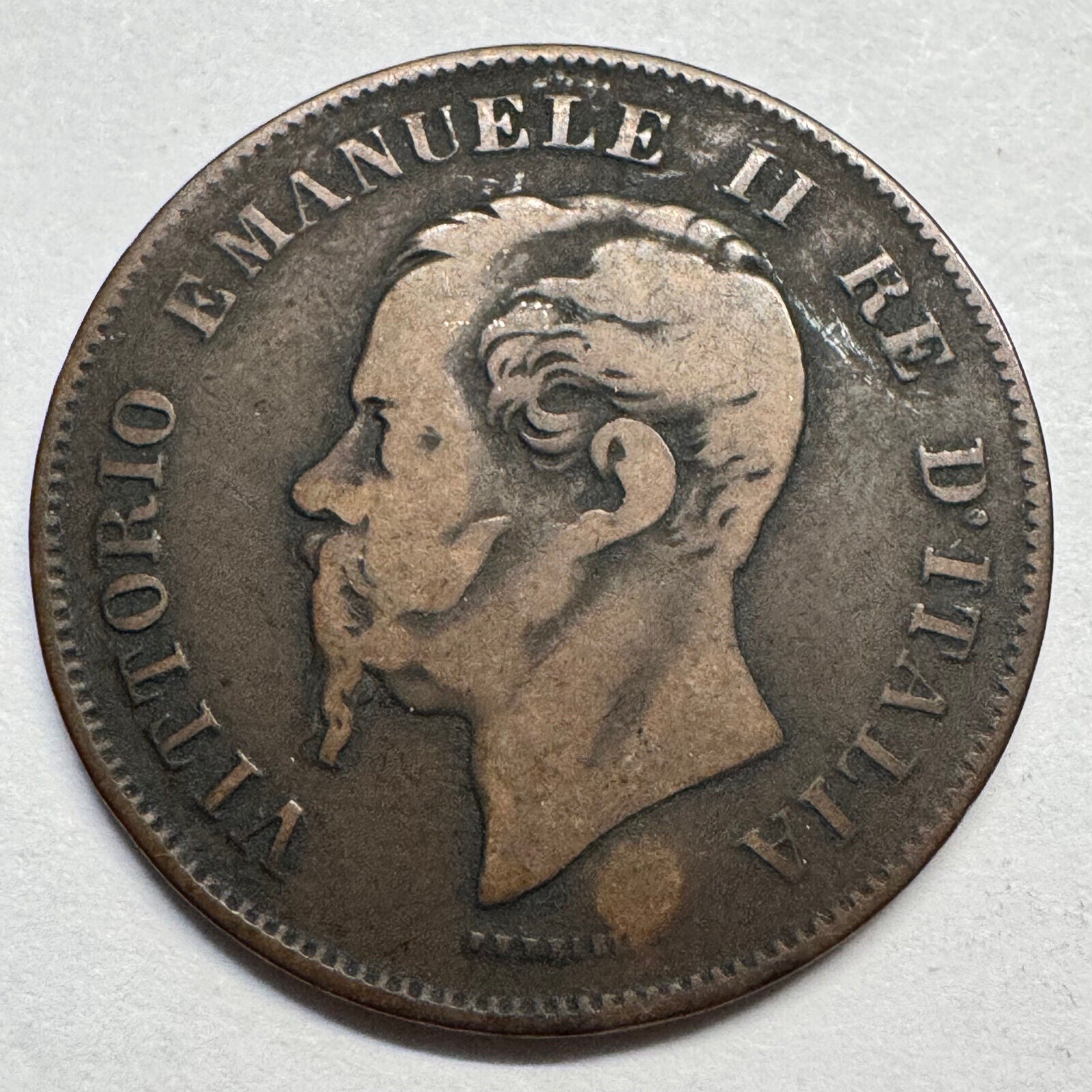 1861 Italy 5 Centesimi - Beautiful Coin - #A-075