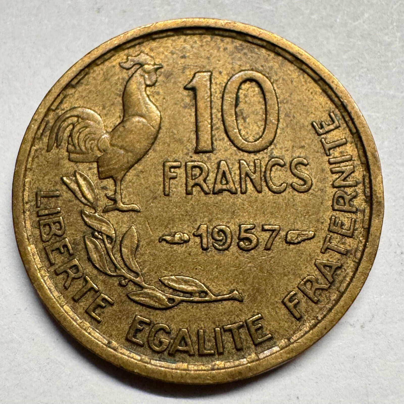 1957 France 10 Francs - Beautiful Coin - #A-081