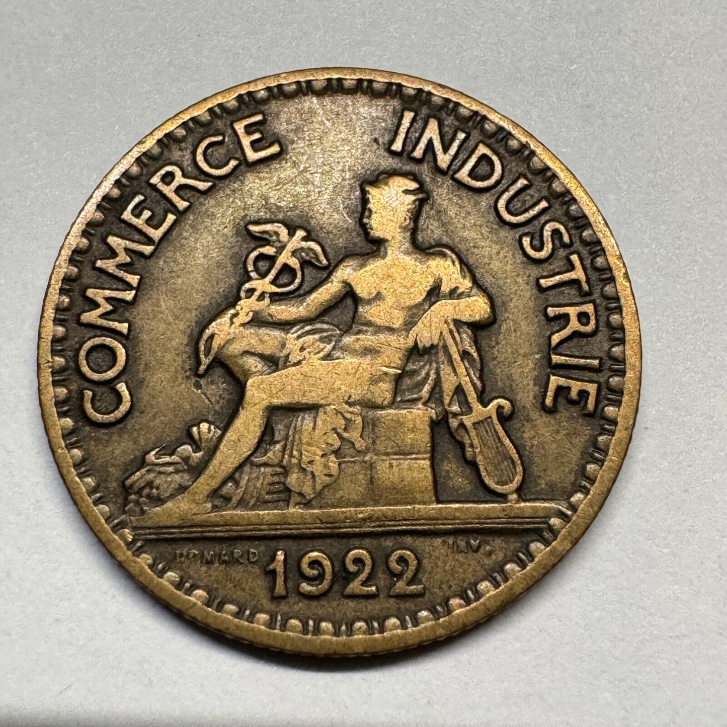 1922 France 50 Centimes - Beautiful Coin - #B-054