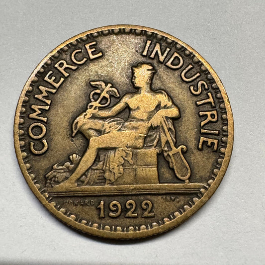 1922 France 50 Centimes - Beautiful Coin - #B-054