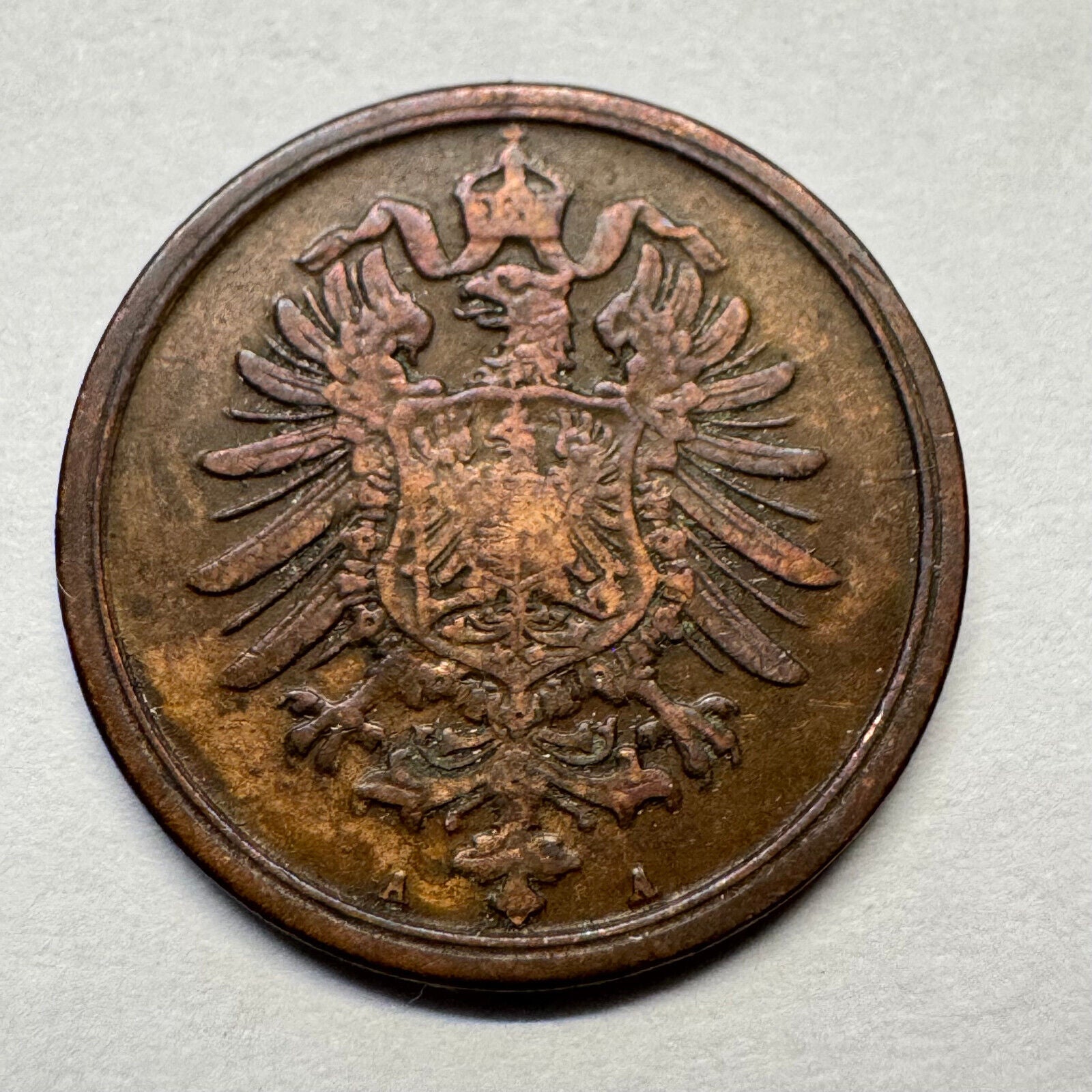 1876 Germany 2 Pfennig - Beautiful Coin - #A-095