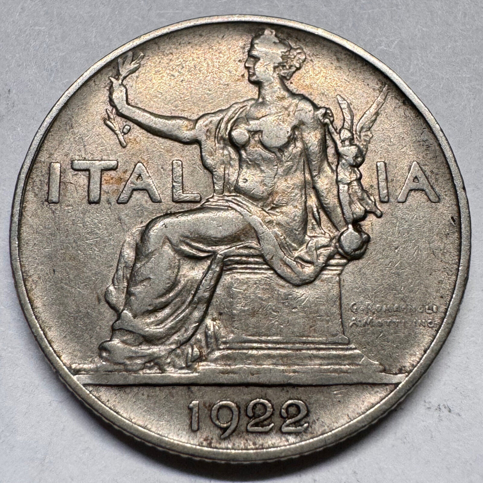 1922 Italy 1 Lire - Beautiful Coin - #A-044
