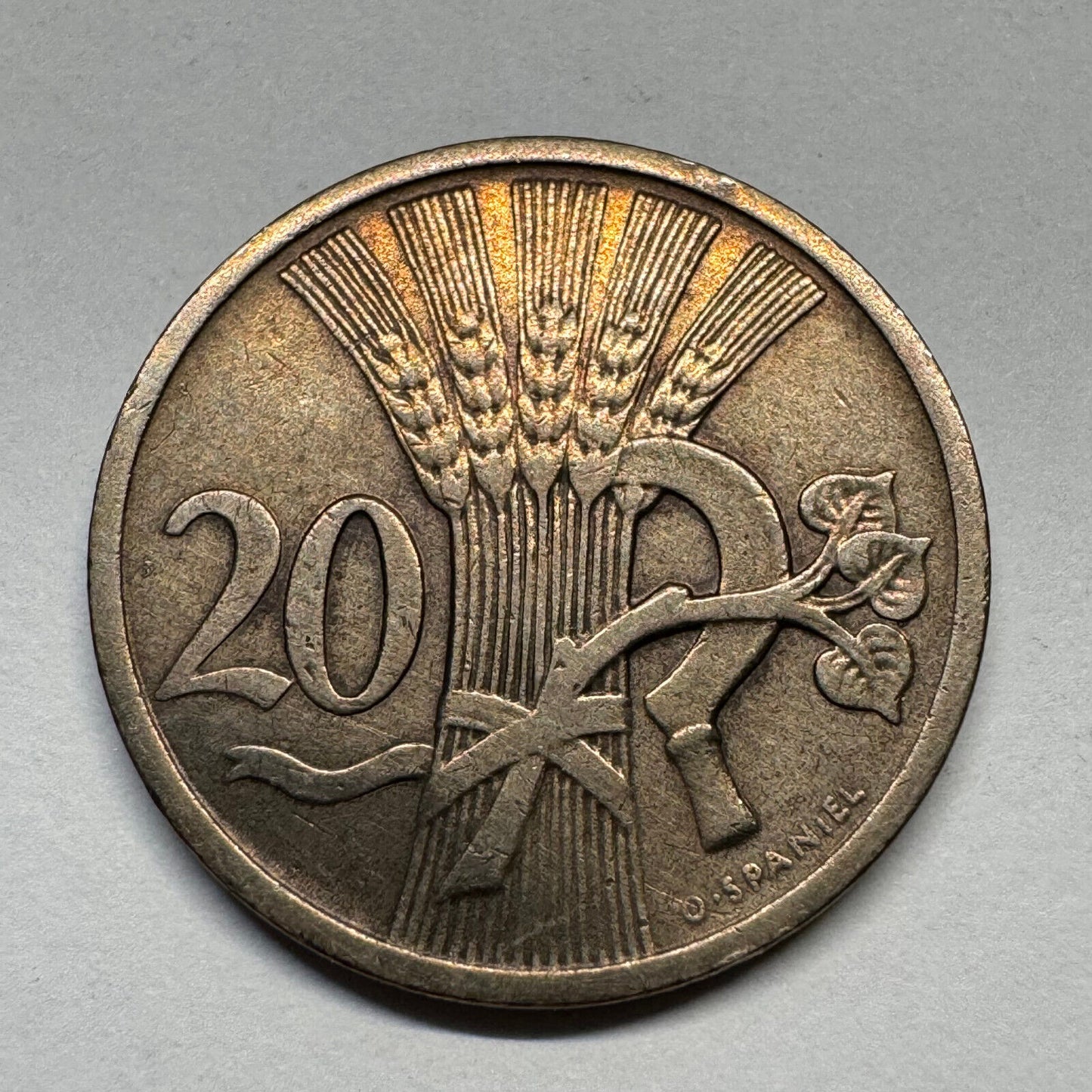 1921 Czechoslovakia 20 Haleru - Beautiful Coin - #B-054