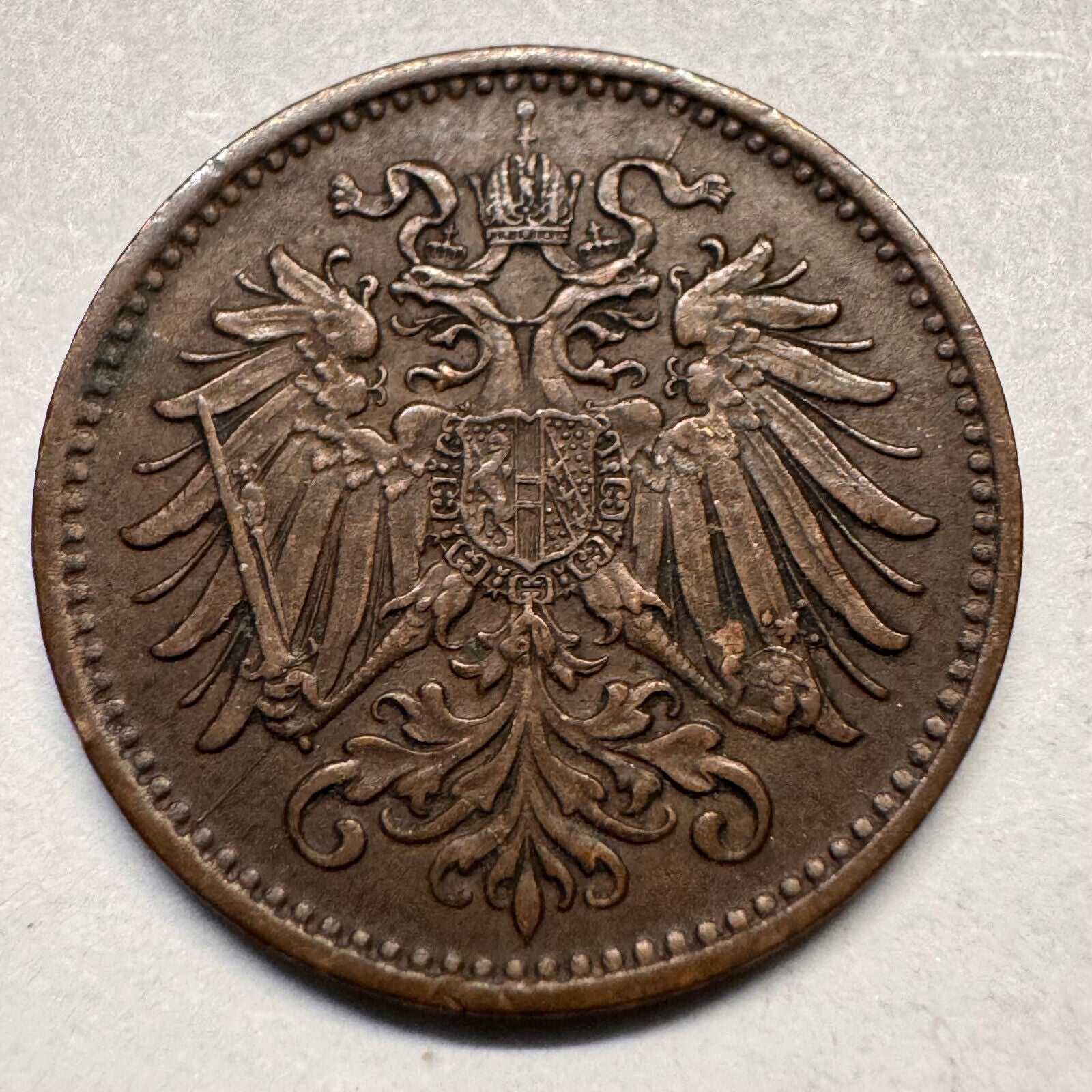 1894 Austria 1 Heller - Beautiful Coin - #A-042
