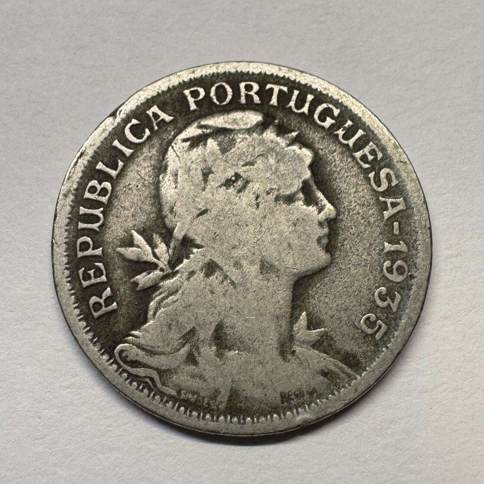 1935 Portugal 20 Centavos - Beautiful Coin - #B-056