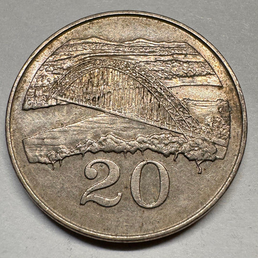 1980 Zimbabwe 20 Cents - Beautiful Coin - #A-045