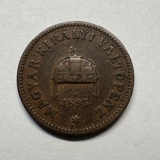 1895 Hungary 2 Filler - Beautiful Coin - #B-023