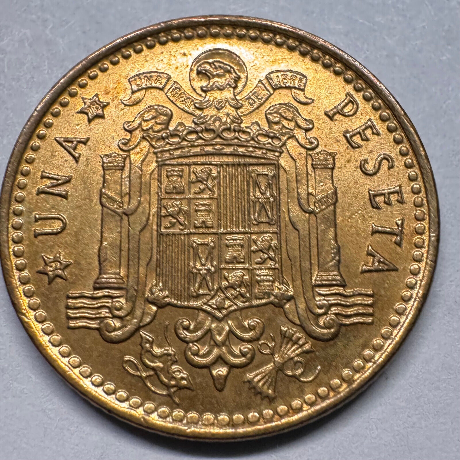 1978 Spain 1 Peseta - Beautiful Coin - #A-025