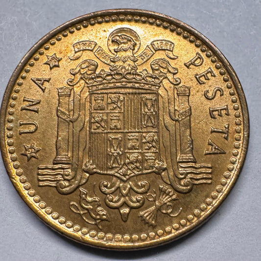 1978 Spain 1 Peseta - Beautiful Coin - #A-025