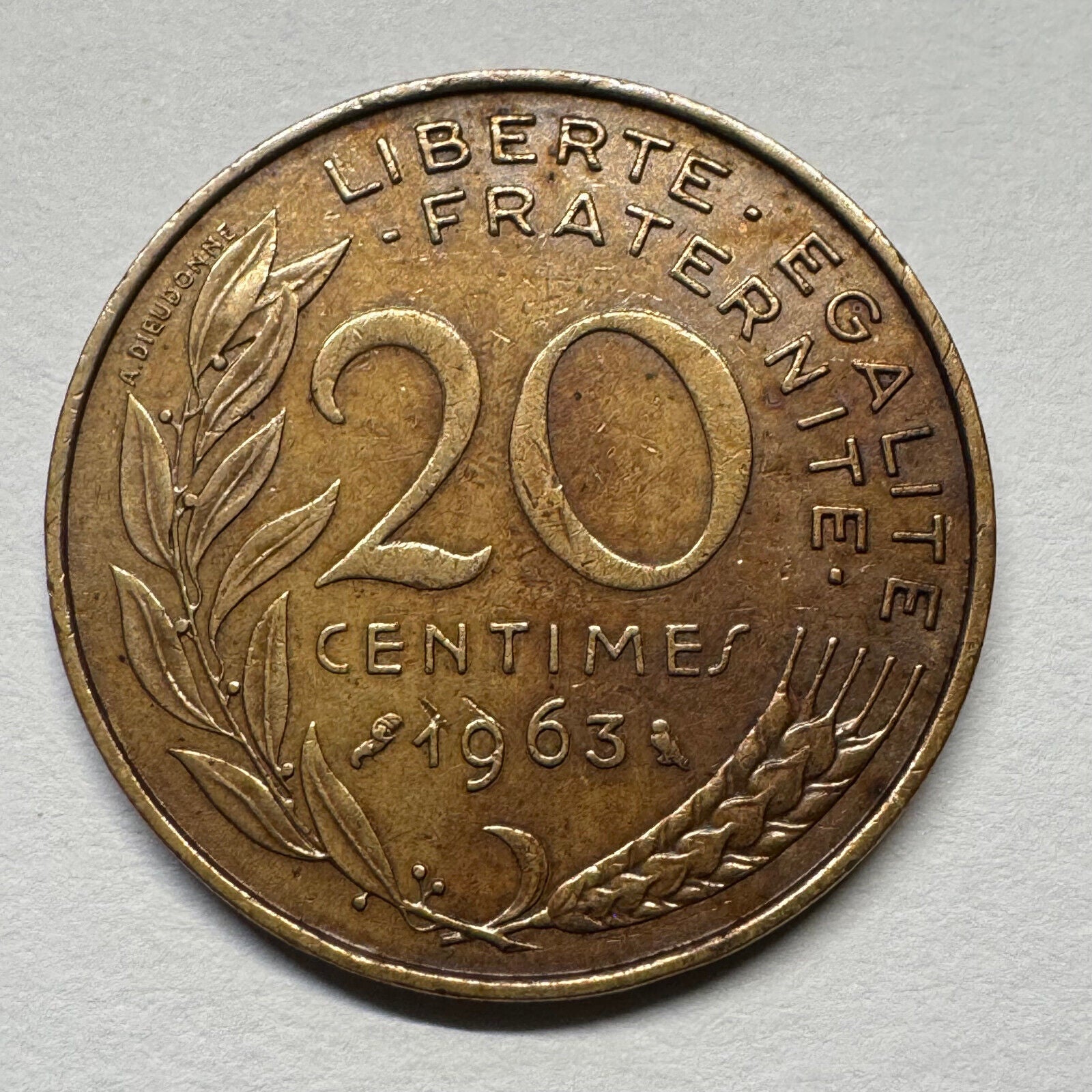 1963 France 20 Centimes - Beautiful Coin - #B-058
