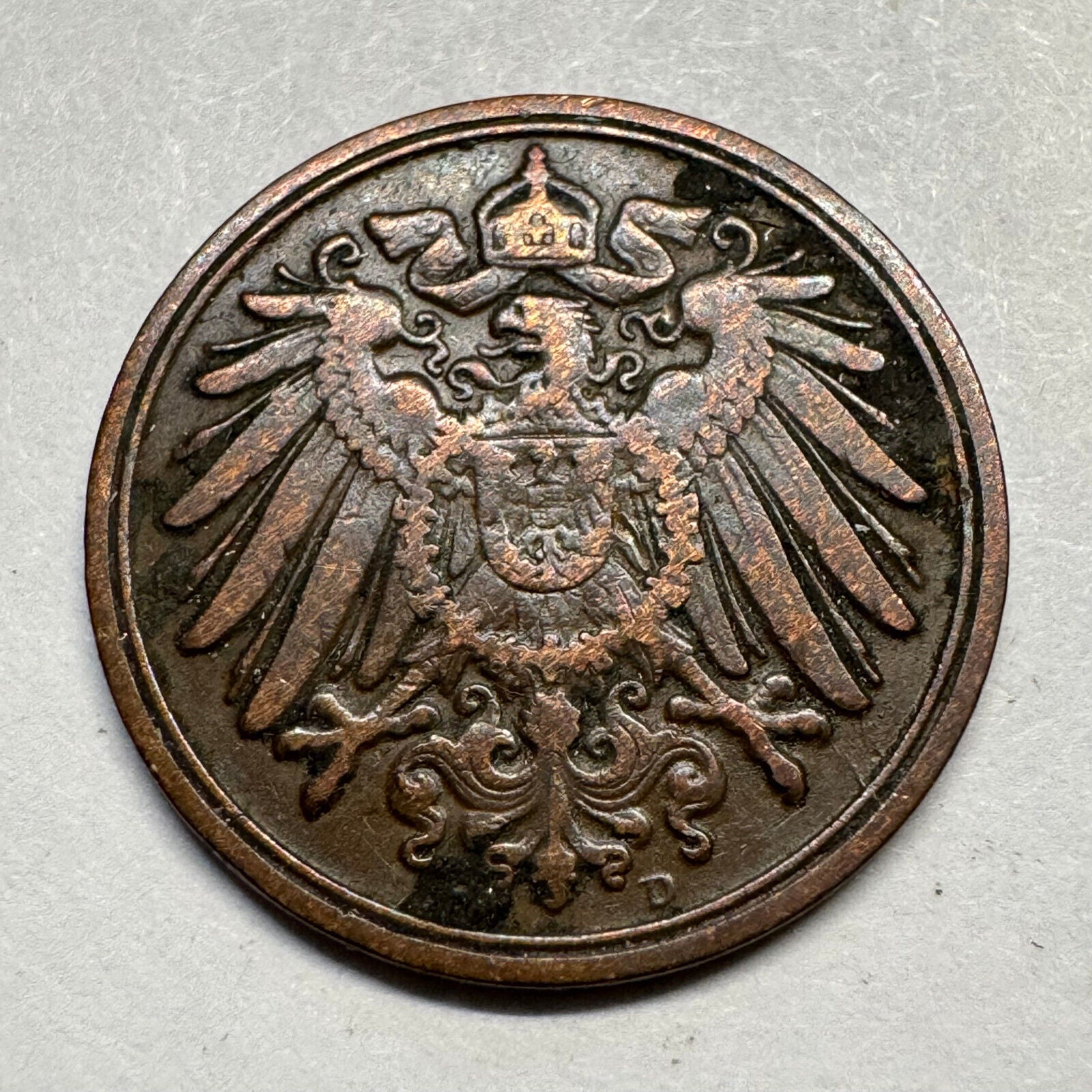 1911 Germany 1 Pfennig - Beautiful Coin - #A-088