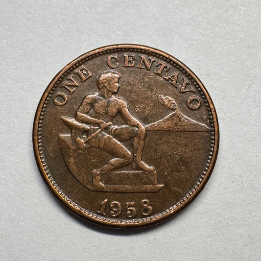 1958 Philippines 1 Centavo - Beautiful Coin - #B-015