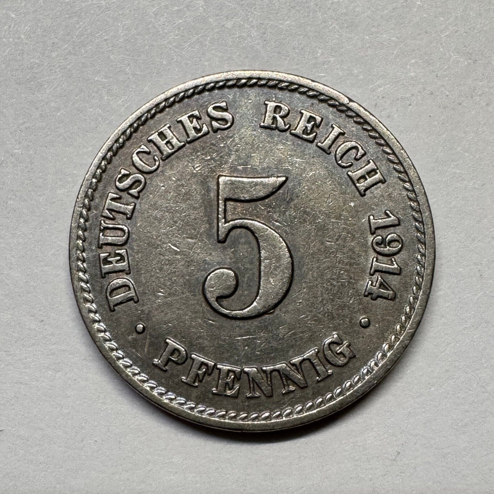 1914 Germany 5 Pfennig - Beautiful Coin - #B-019