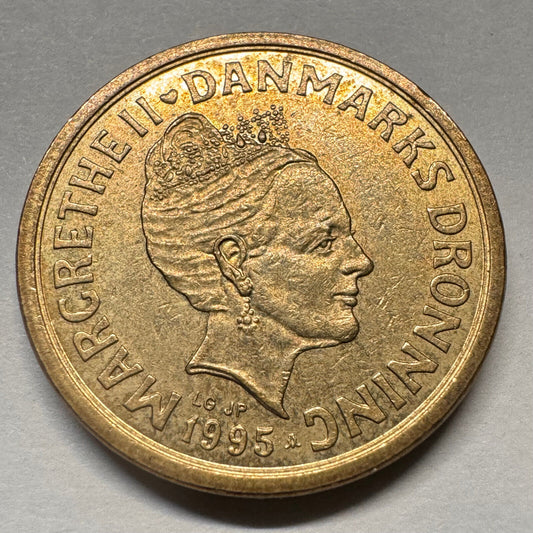1995 Denmark 10 Kroner - Beautiful Coin - #A-063