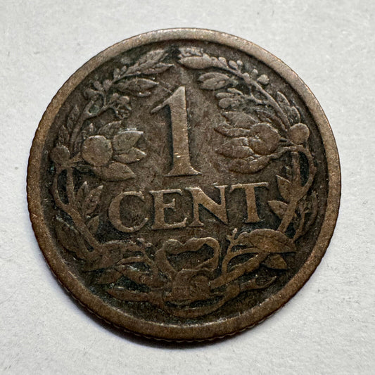 1915 Netherlands 1 Cent - Beautiful Coin - #A-086