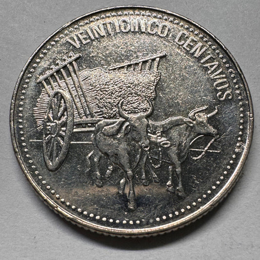 1990 Dominican Republic 25 Centavos - Beautiful Coin - #A-055