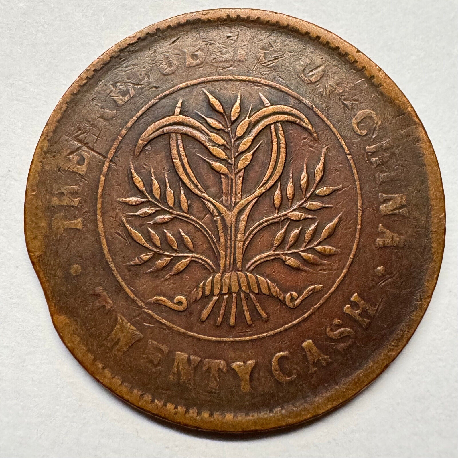 1919 China 20 Cash - Hunan Province - Beautiful Coin - #A403-5