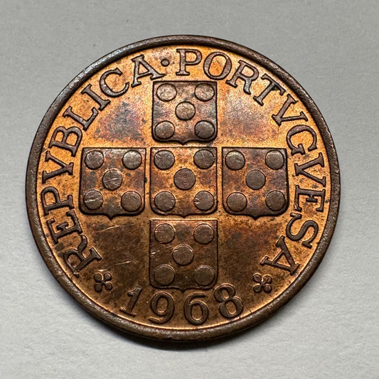 1968 Portugal 20 Centavos - Beautiful Coin - #B-054