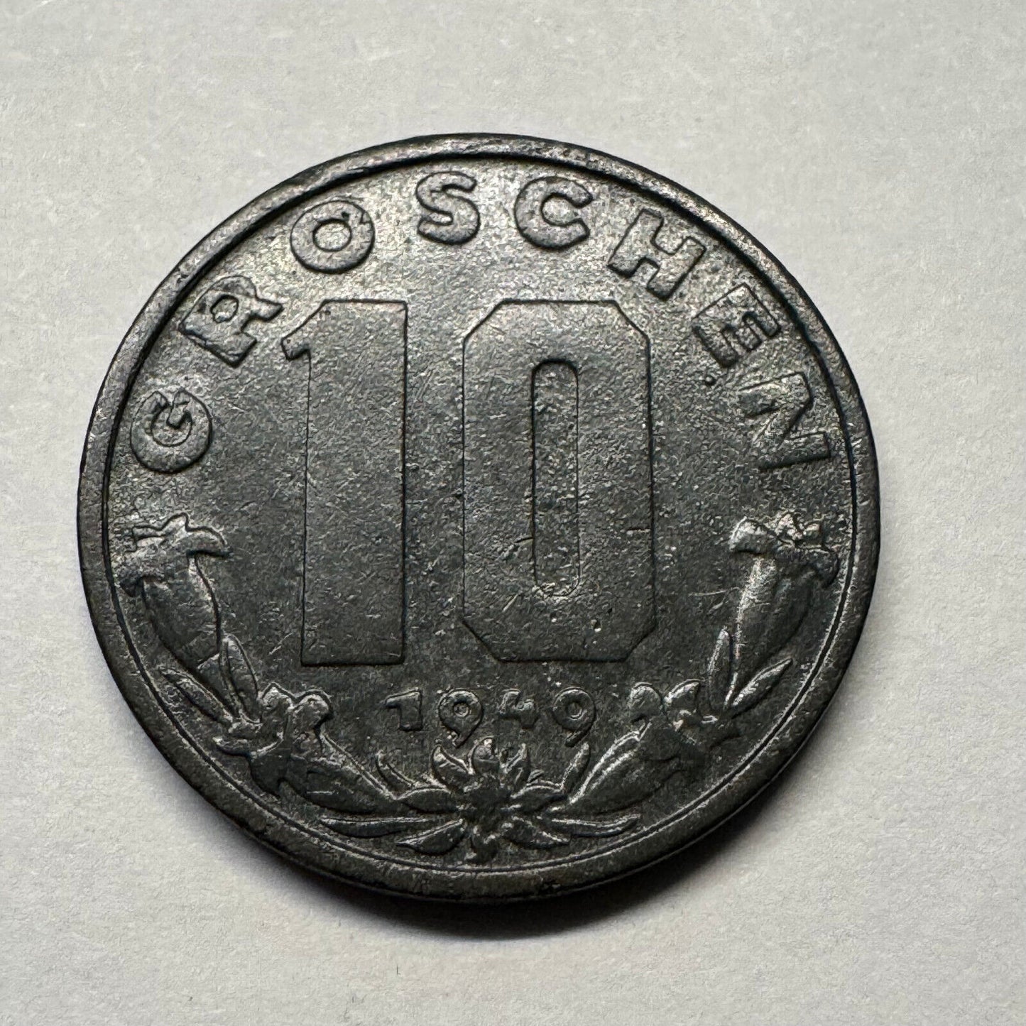1949 Austria 10 Groschen - Beautiful Coin - #B-037