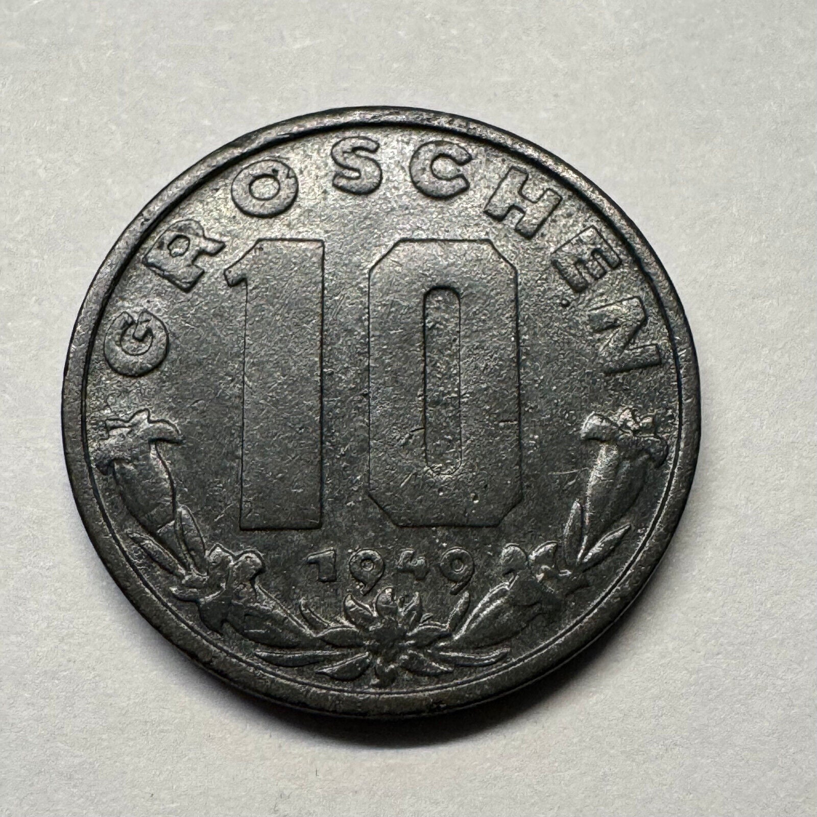 1949 Austria 10 Groschen - Beautiful Coin - #B-037