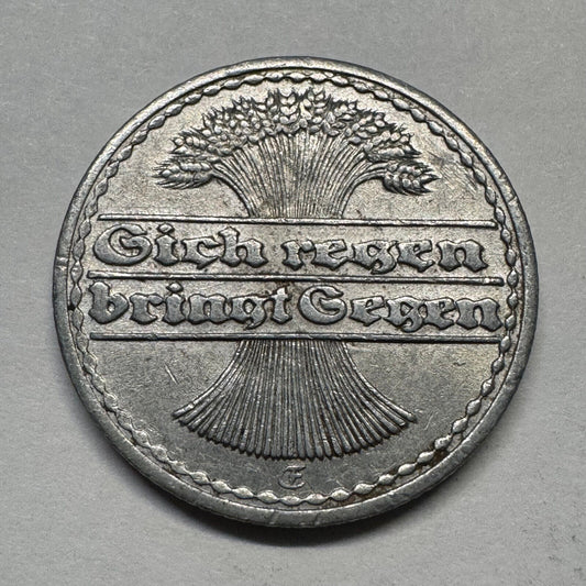 1920 Germany 50 Pfennig - Beautiful Coin - #B-011