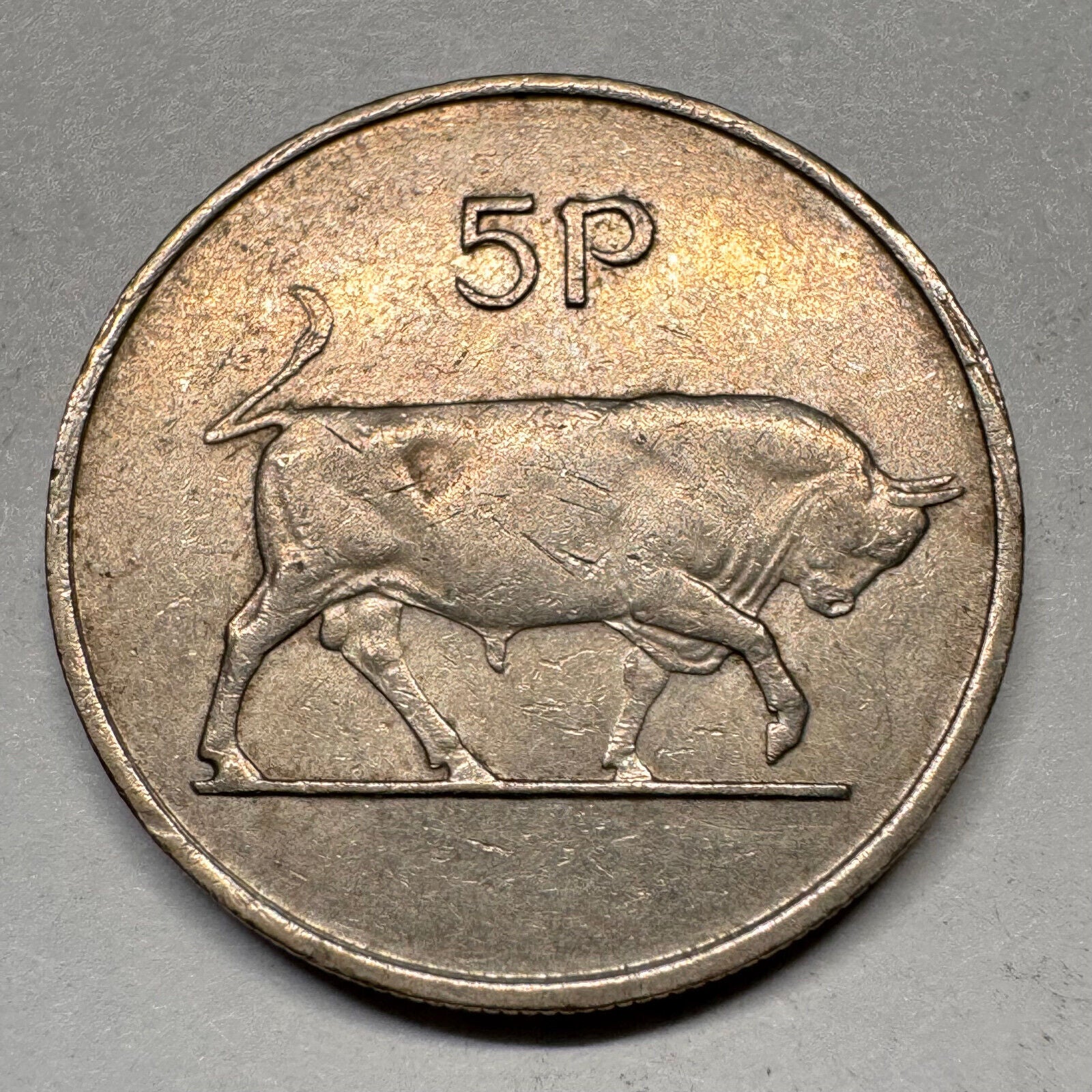1971 Ireland 5 Pence - Beautiful Coin - #A-018