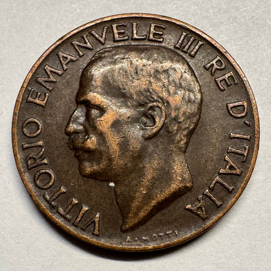 1930 Italy 5 Centesimi - Beautiful Coin - #A-085