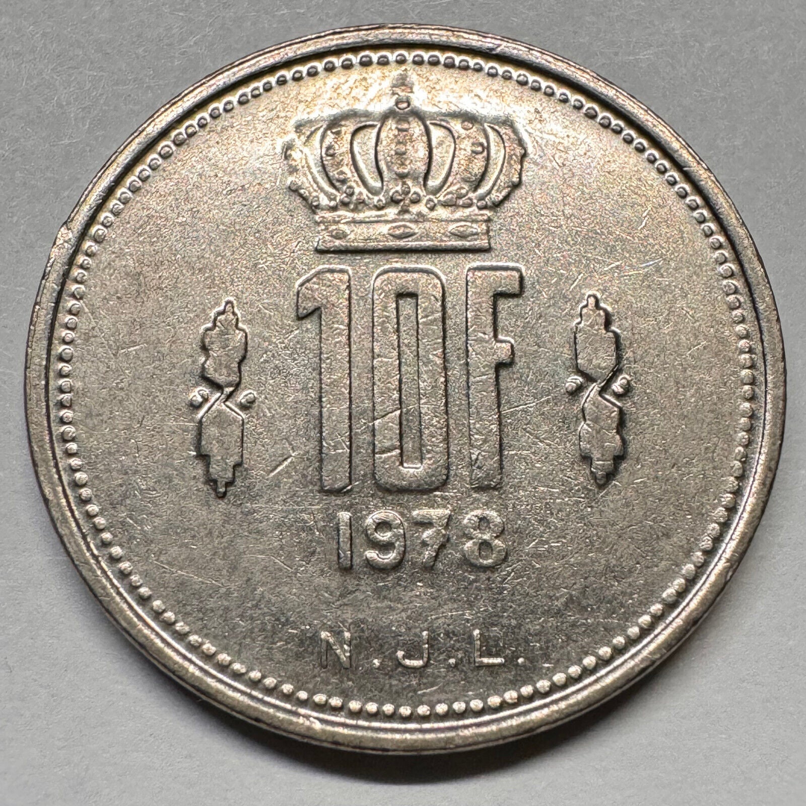 1978 Luxembourg 10 Francs - Beautiful Coin - #A-027