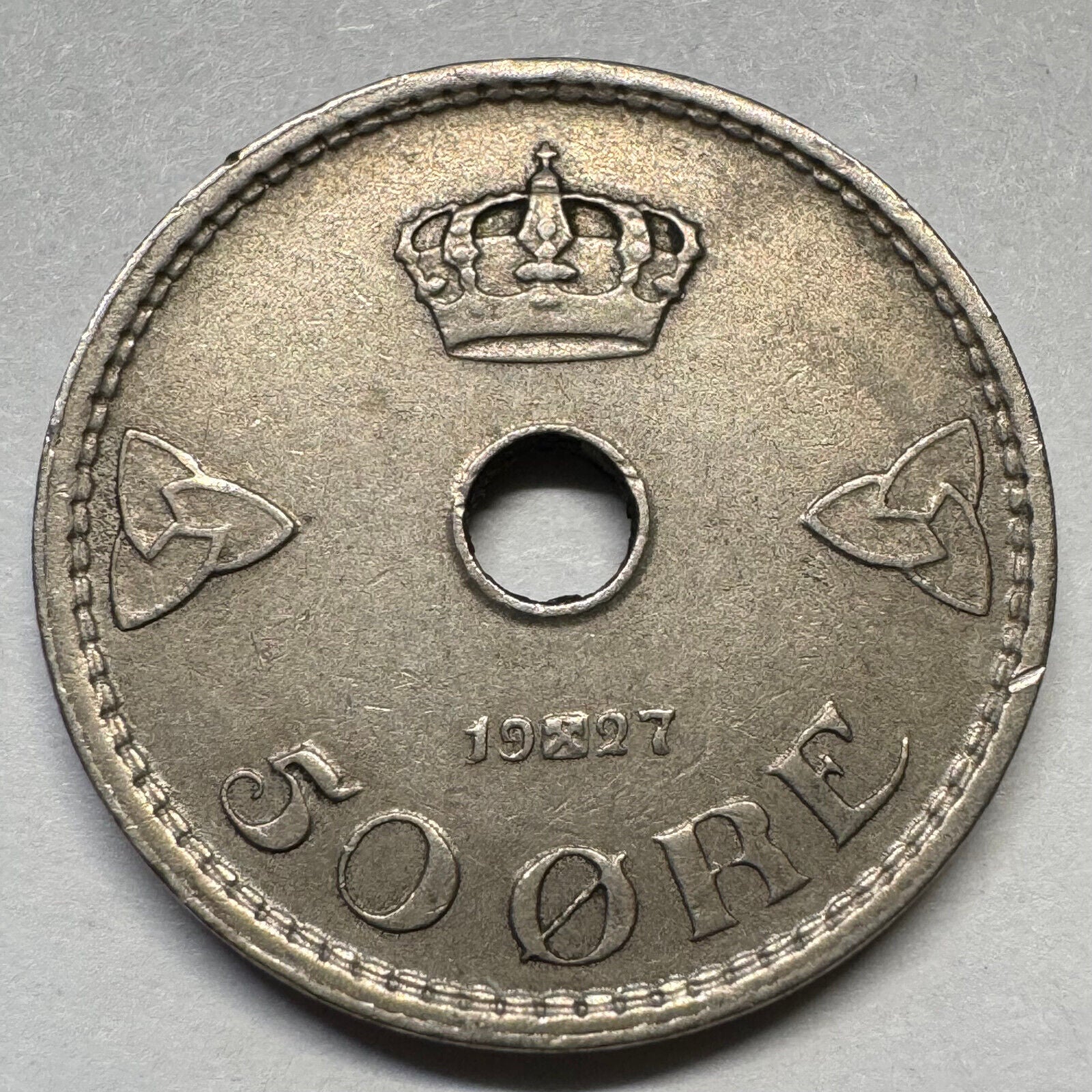 1927 Norway 50 Ore - Beautiful Coin - #A-082