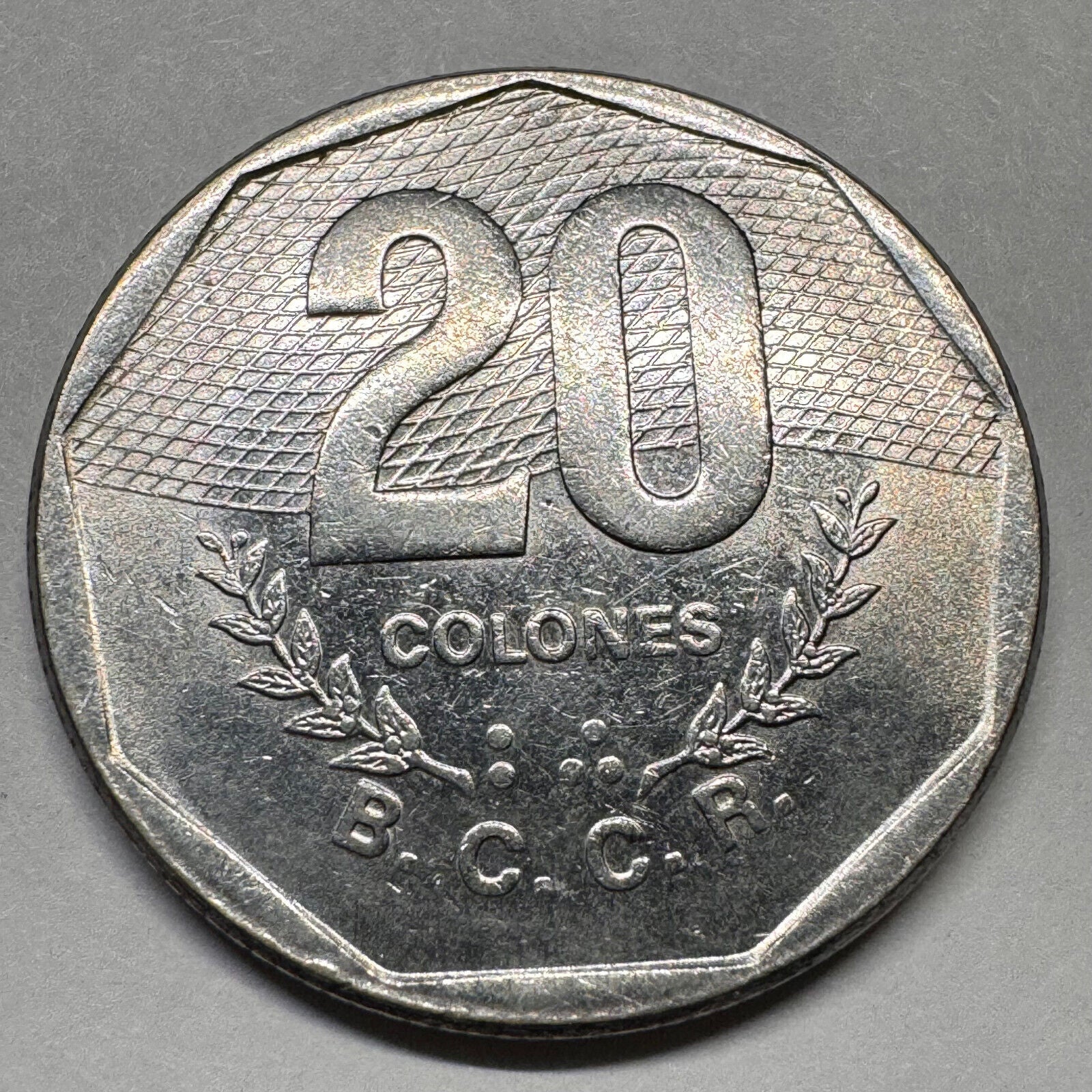 1985 Costa Rica 20 Colones - Beautiful Coin - #A-057