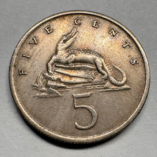 1972 Jamaica 5 Cents - Beautiful Coin - #A-032